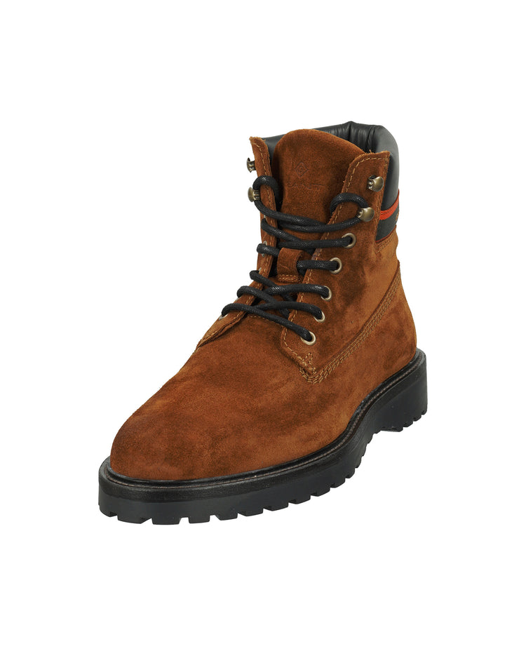 Buty zimowe męskie brązowe