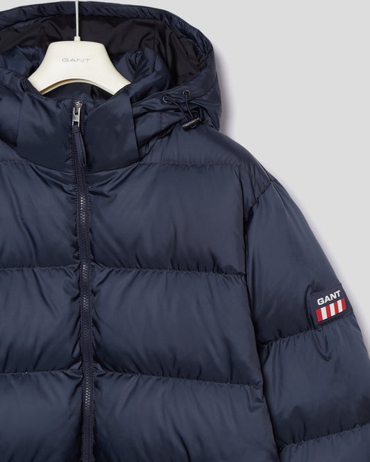 Kurtka męska z nadrukiem regular fit granatowa