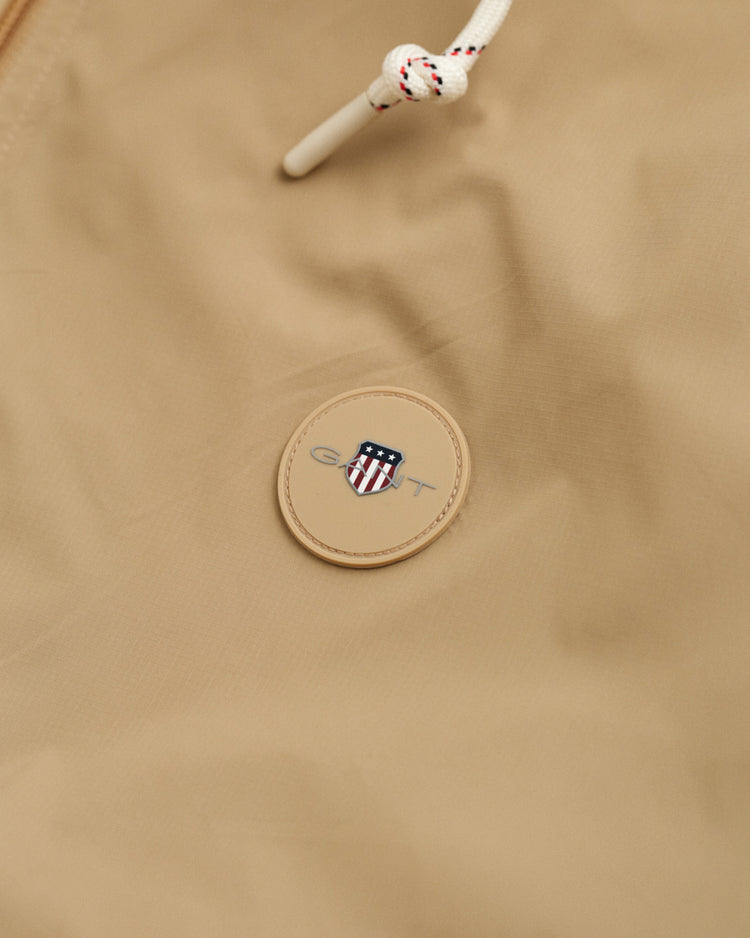 Kurtka męska ze stójką z długim rękawem regular fit khaki