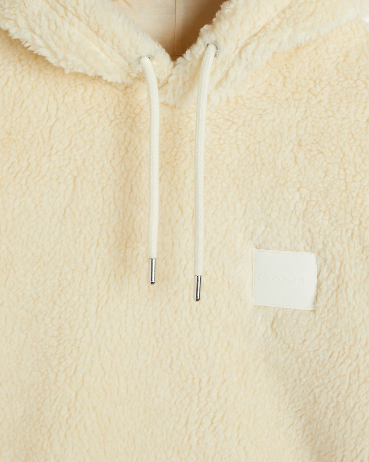 Bluza męska z kapturem relaxed fit kremowa