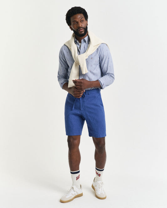 Szorty męskie relaxed fit niebieskie