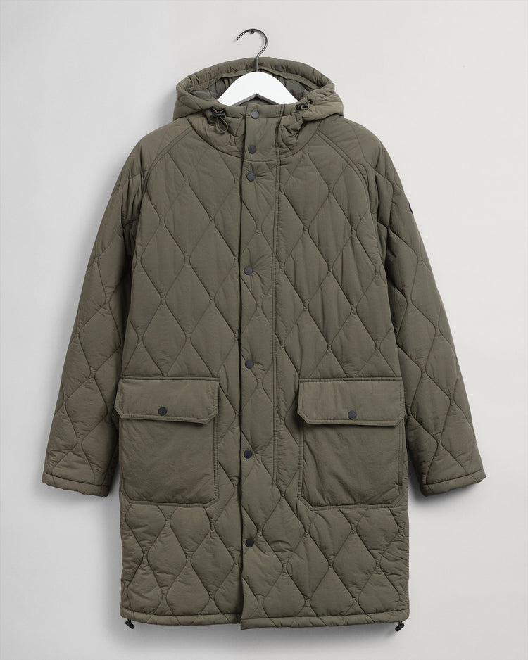 Kurtka męska z nadrukiem zapinana na guziki oversize fit zielona