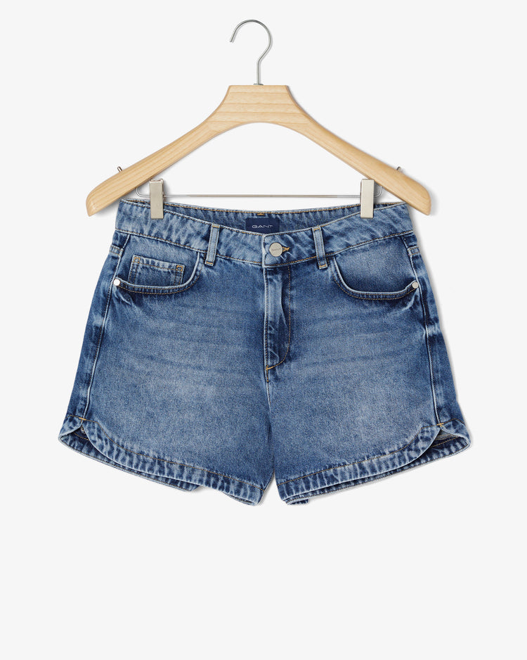 Szorty damskie regular fit niebieskie