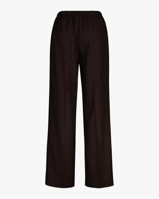 Spodnie damskie relaxed fit brązowe