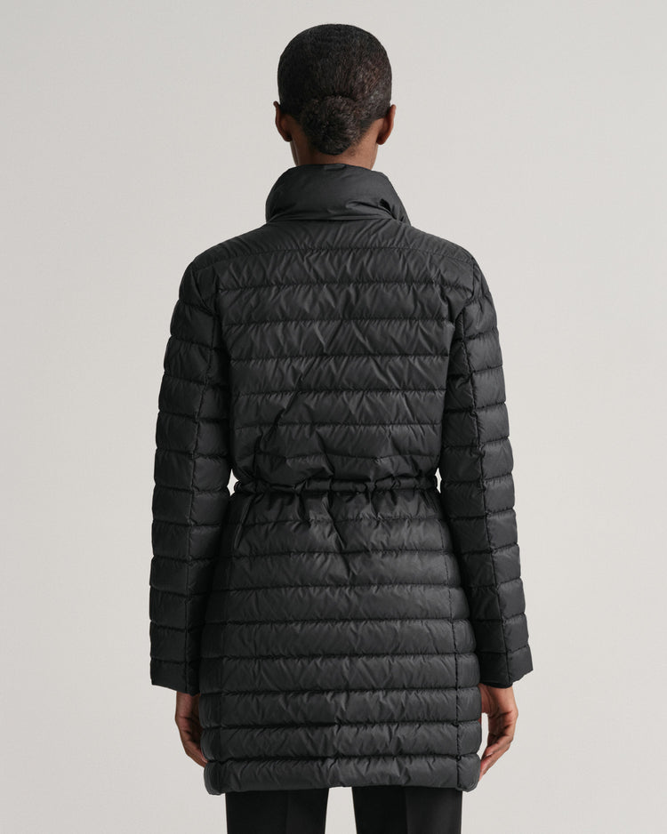 Kurtka damska z nadrukiem z kołnierzem ze stójką regular fit czarna