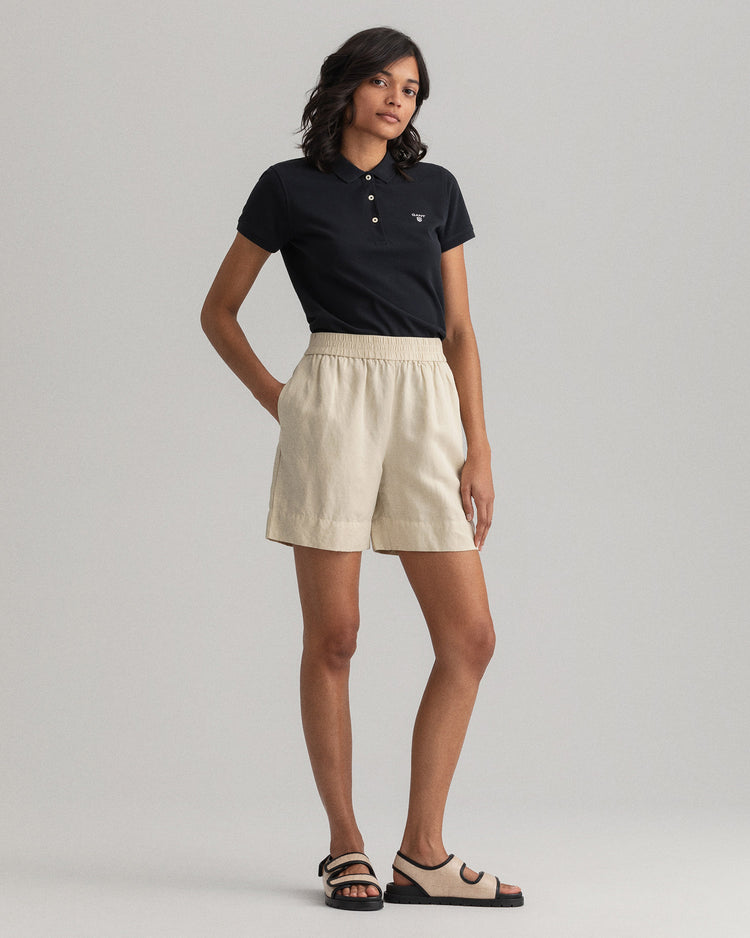 Polo damskie regular fit czarne