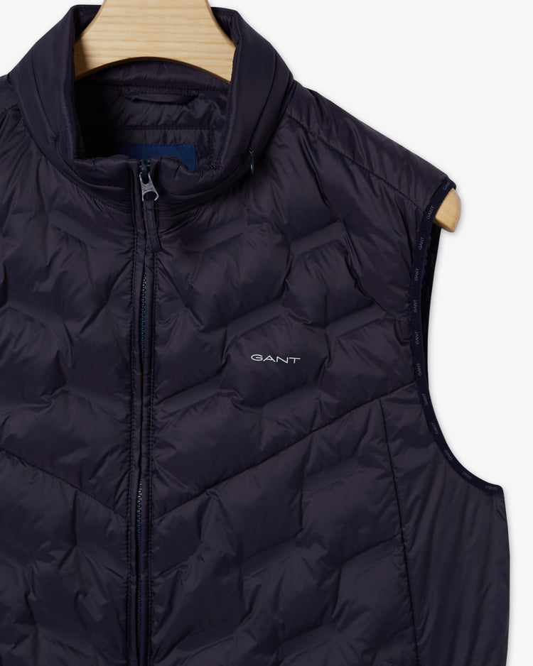 Kurtka męska z nadrukiem z zamkiem bez rękawów regular fit