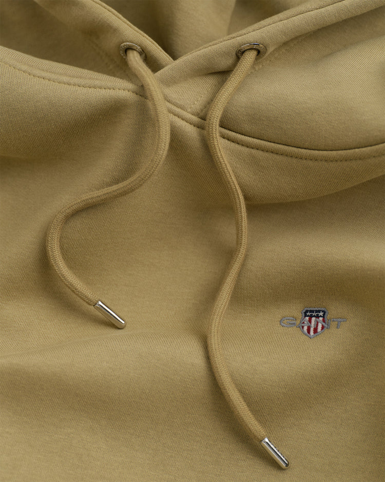 Bluza męska z kapturem regular fit beżowa