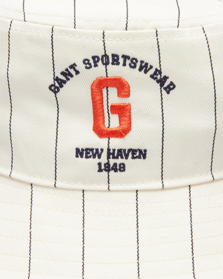 Czapka z daszkiem unisex z nadrukiem kremowa