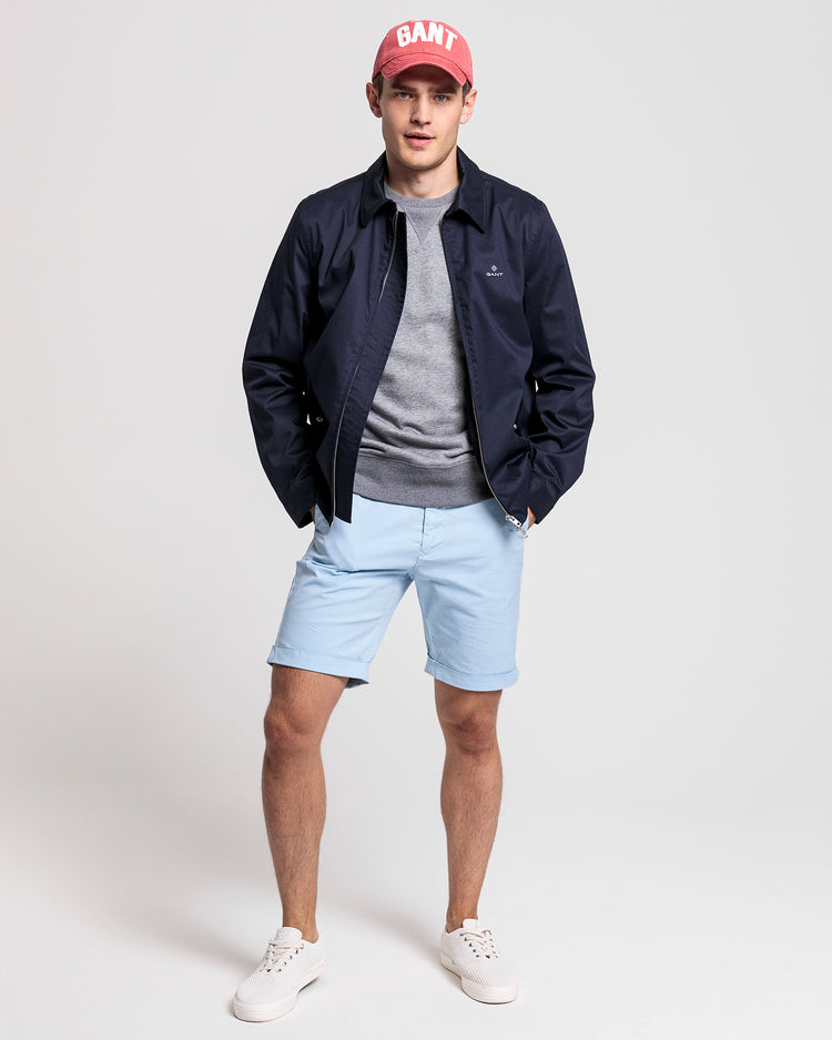 Kurtka męska z zamkiem i długim rękawem granatowa