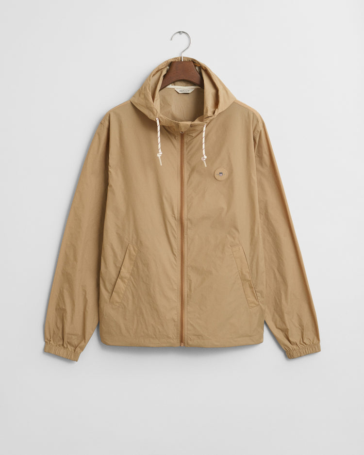 Kurtka męska ze stójką z długim rękawem regular fit khaki