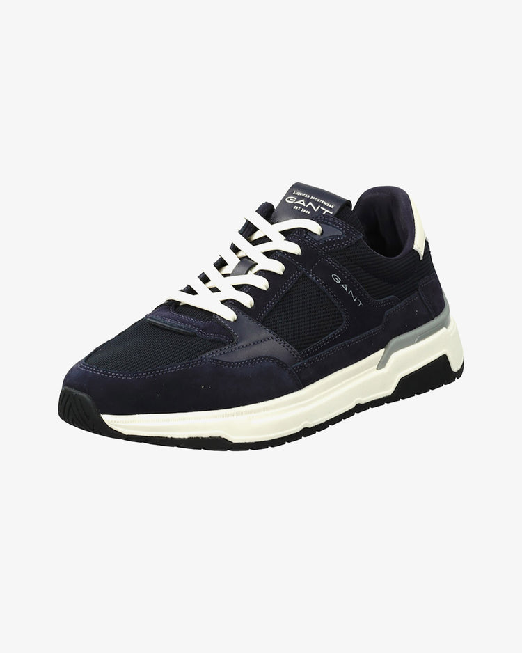 Buty sportowe męskie z nadrukiem granatowe