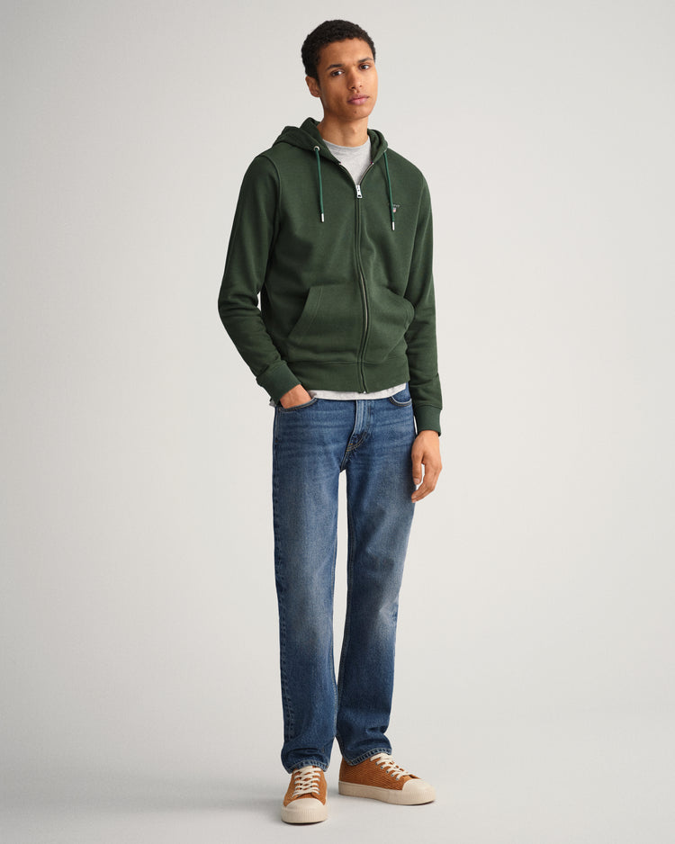 Męska granatowa rozpinana bluza regular fit