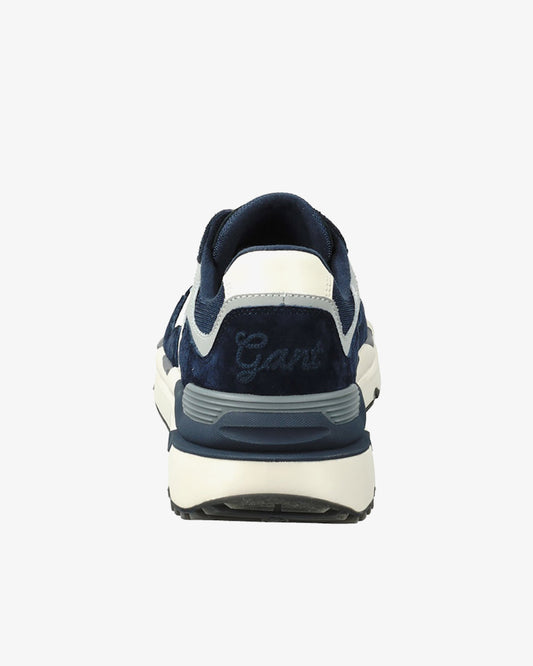 Buty sportowe męskie z nadrukiem granatowe