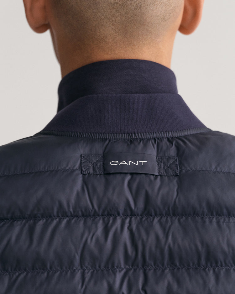 Bezrękawnik męski ze stójką regular fit granatowy