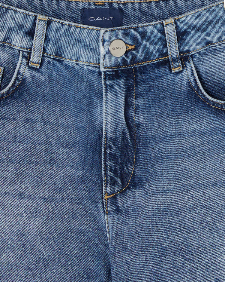 Szorty damskie regular fit niebieskie