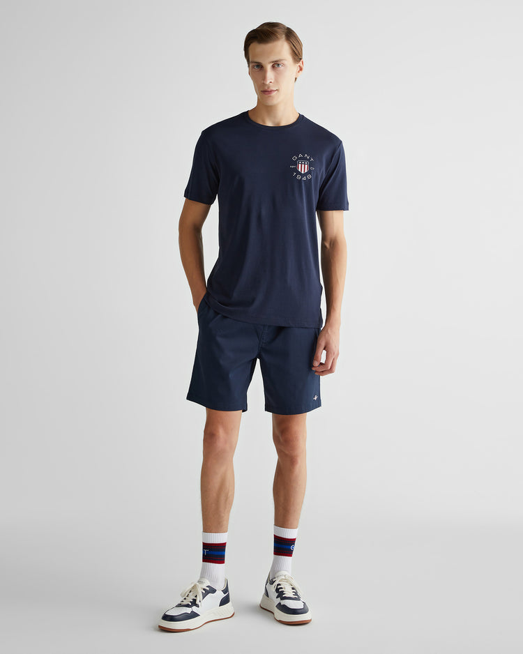 Szorty męskie regular fit granatowe