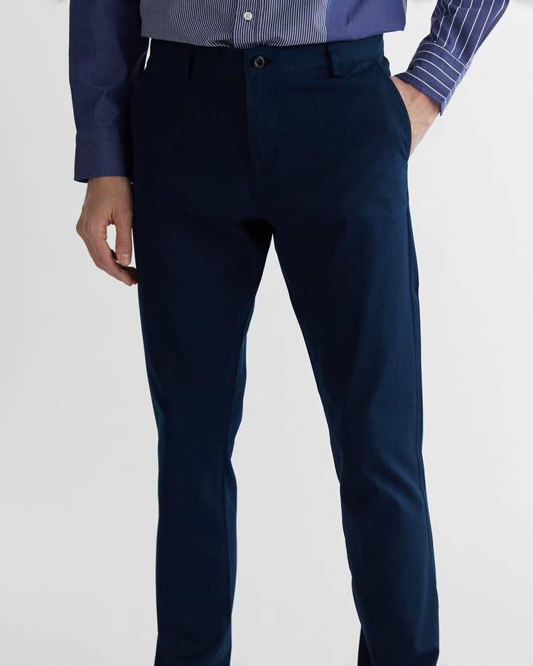 Spodnie męskie regular fit granatowe