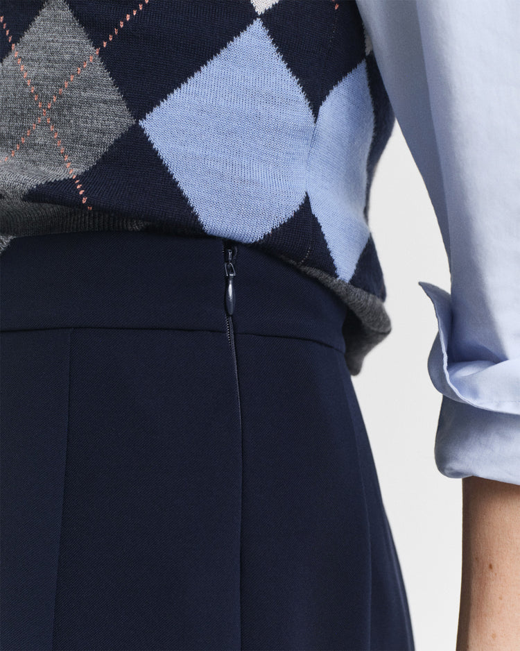 Spódnica damska regular fit granatowa