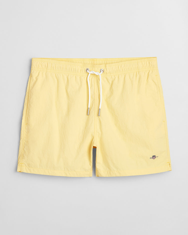 Szorty kąpielowe męskie regular fit żółte