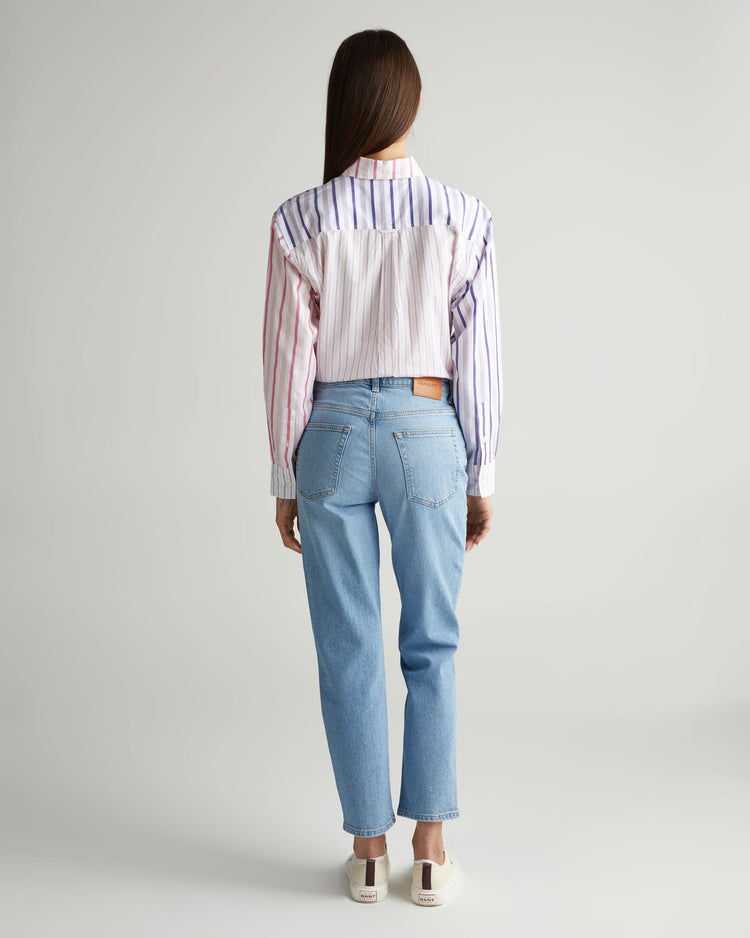 Jeansy nad kostkę straight leg