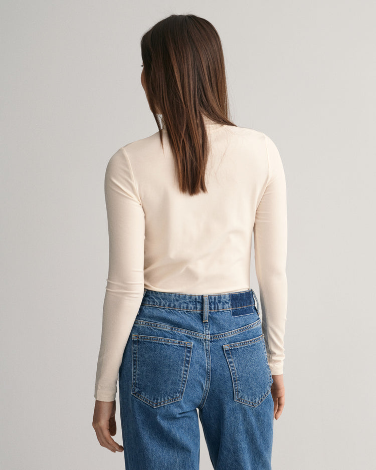 Top z długim rękawem i golfem