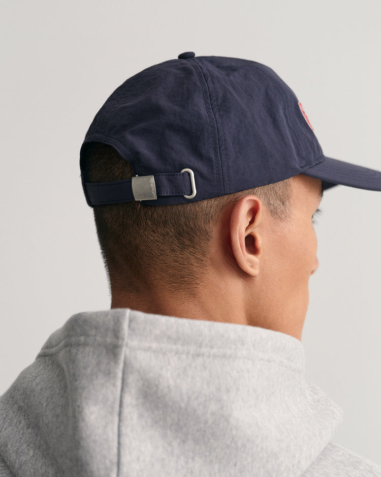 Czapka z daszkiem unisex z nadrukiem granatowa