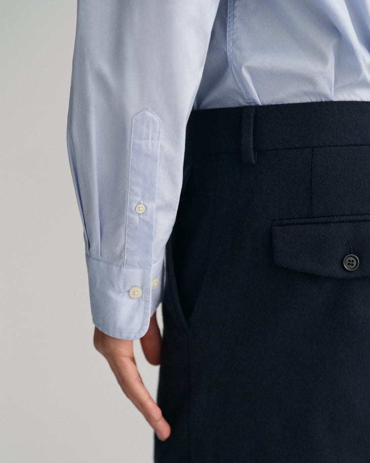 Bawełniana koszula męska z długim rękawem regular fit