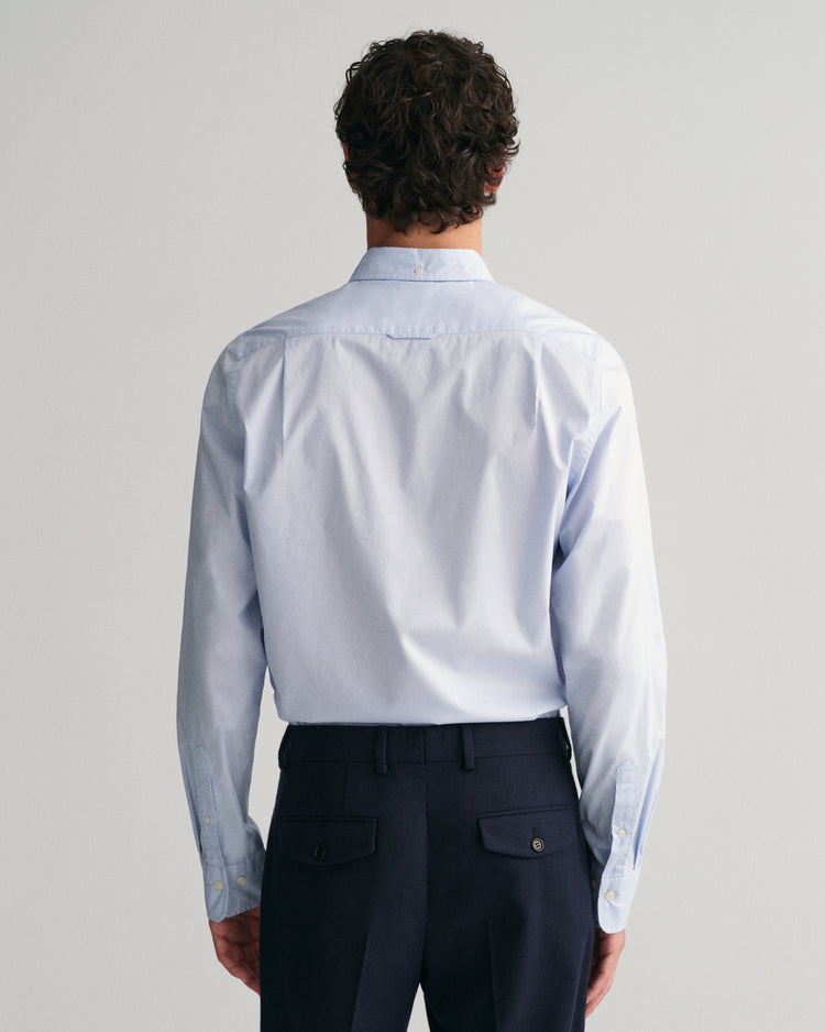 Bawełniana koszula męska z długim rękawem regular fit