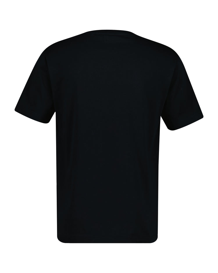T-shirt męski krótki rękaw z nadrukiem i okrągłym kołnierzykiem regular fit