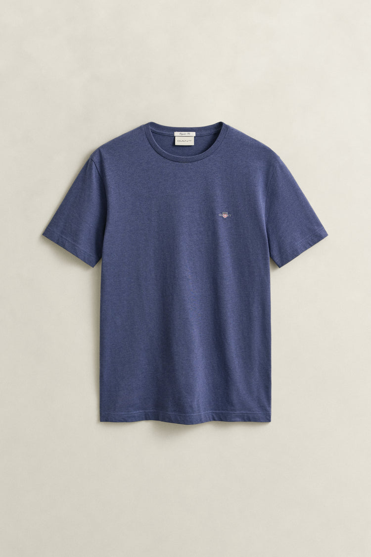 Bawełniany t-shirt męski z okrągłym dekoltem regular fit