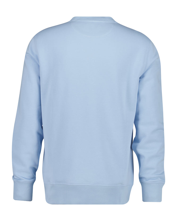 Bluza męska z okrągłym kołnierzykiem i długim rękawem regular fit