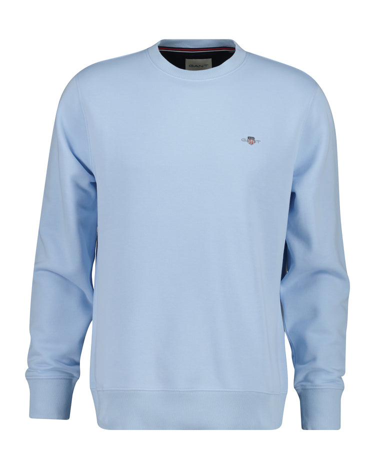 Bluza męska z okrągłym kołnierzykiem i długim rękawem regular fit