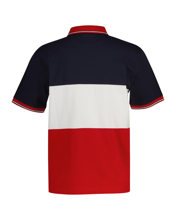 Koszulka poloo męska z krótkim rękawem regular fit czerwona