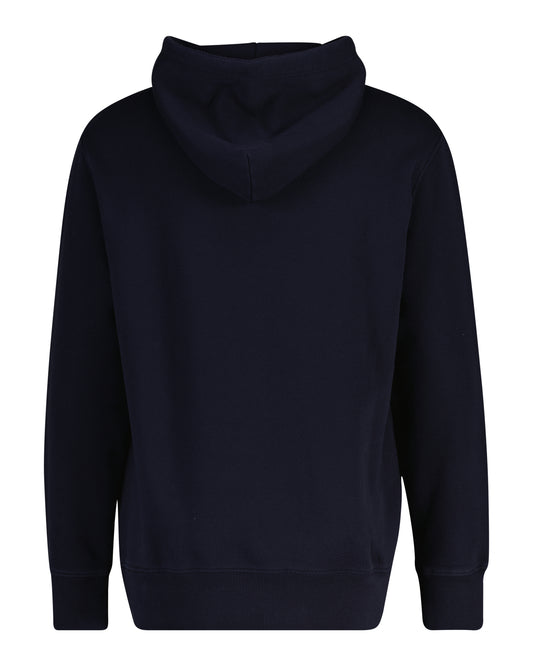 Bawełniana bluza męska z kapturem regular fit granatowa