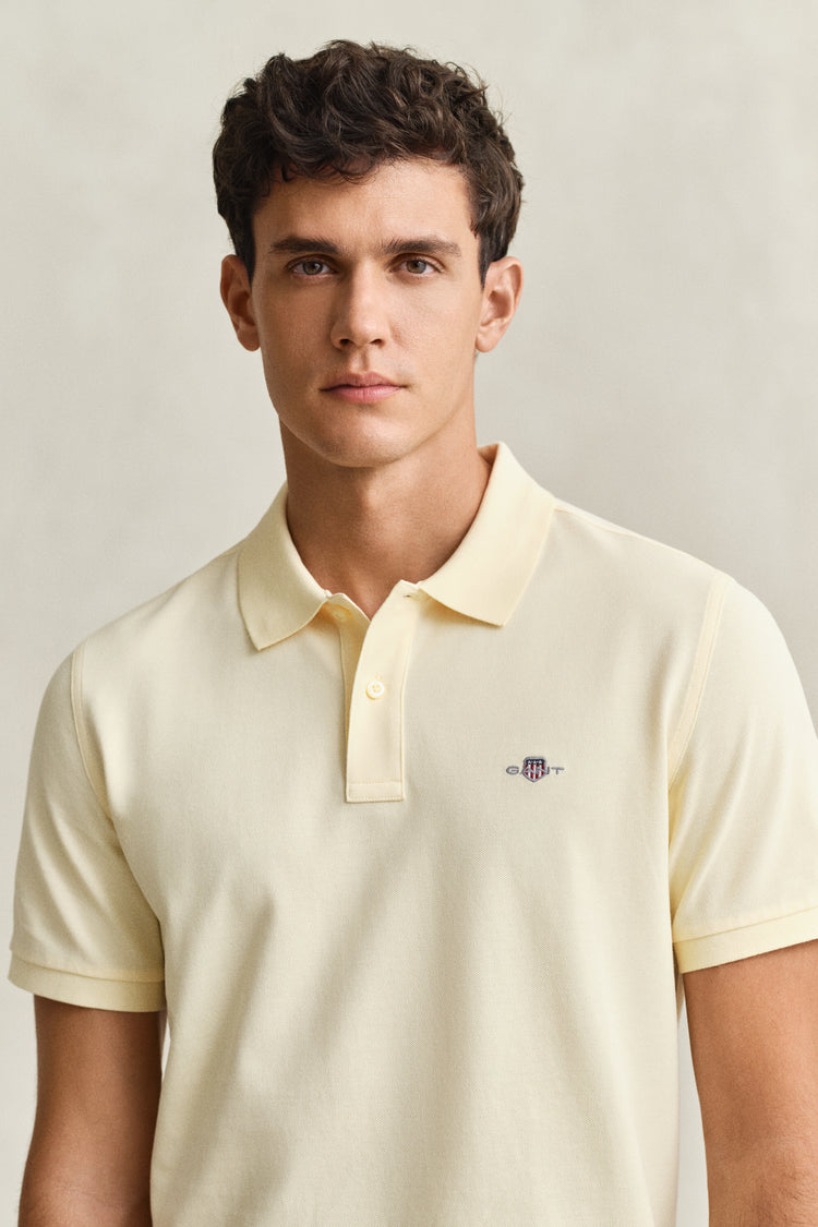 Bawełniana koszulka polo męska z krótkim rękawem regular fit