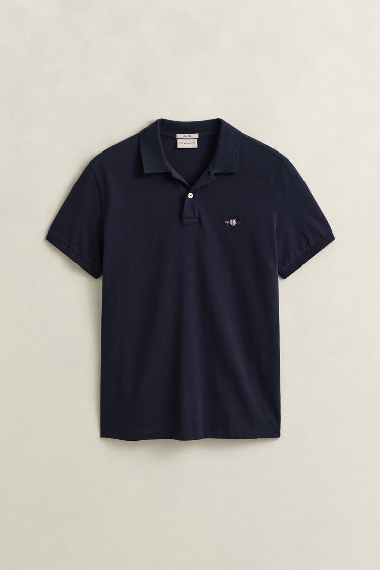 Bawełniana koszulka polo męska z krótkim rękawem slim fit