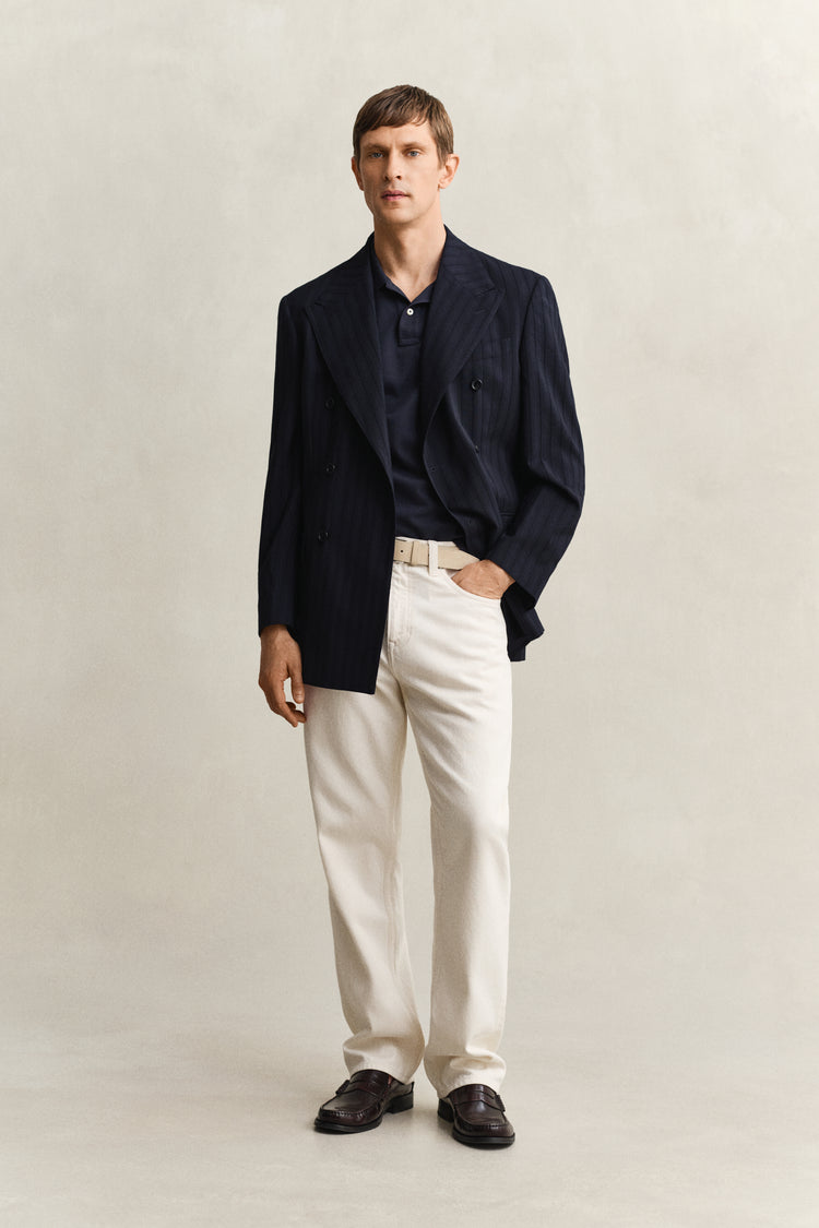 Bawełniana koszulka polo męska z krótkim rękawem slim fit