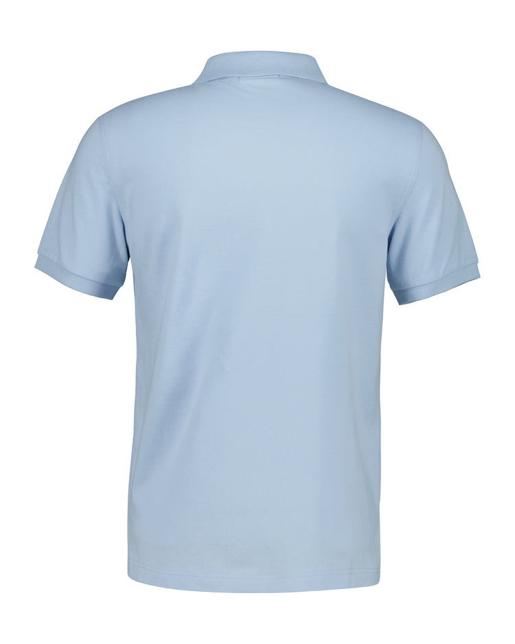 Bawełniana polo męska z kołnierzykiem polo z krótkim rękawem slim fit