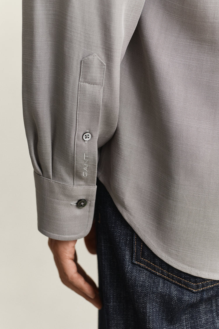 Lyocellowa koszula męska regular fit szara