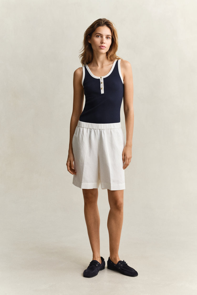 Szorty damskie relaxed fit białe
