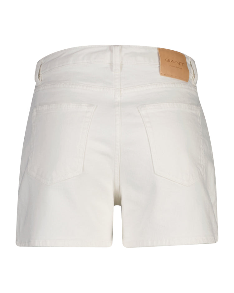 Szorty damskie regular fit białe