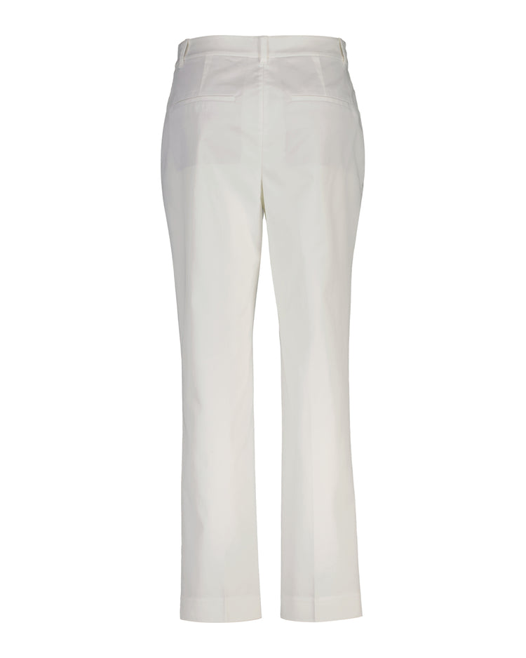 Spodnie damskie slim fit białe