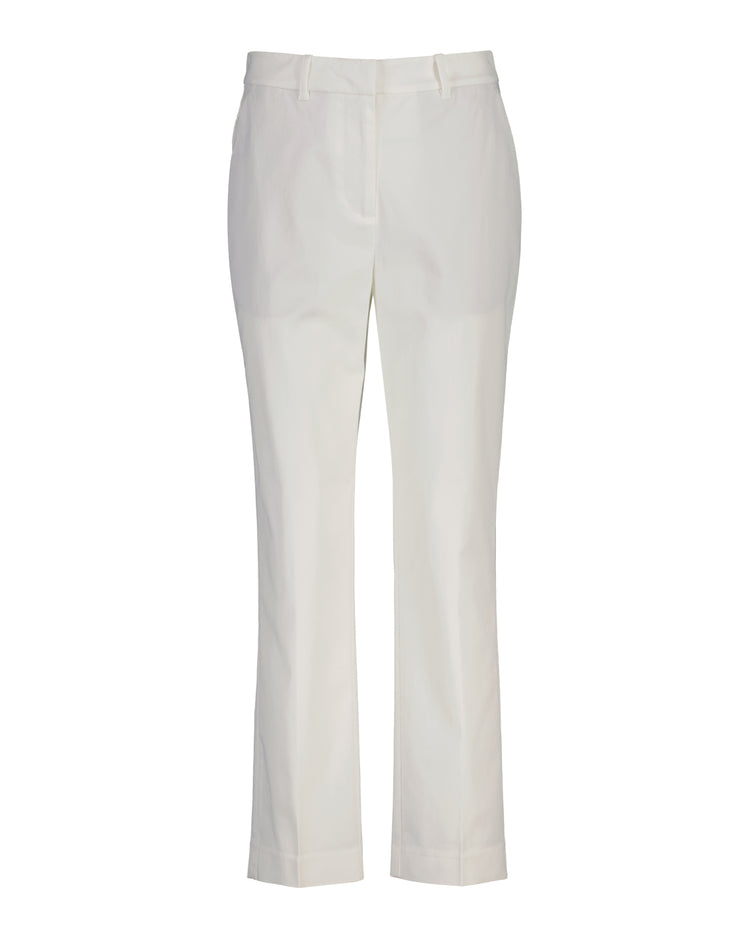 Spodnie damskie slim fit białe