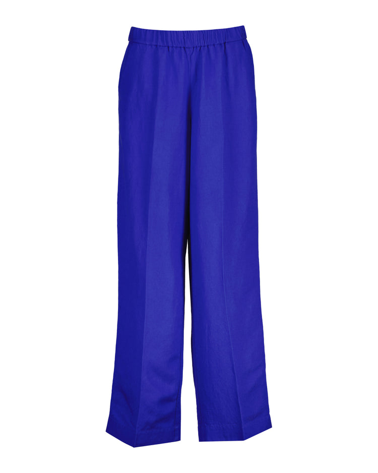 Spodnie damskie relaxed fit niebieskie