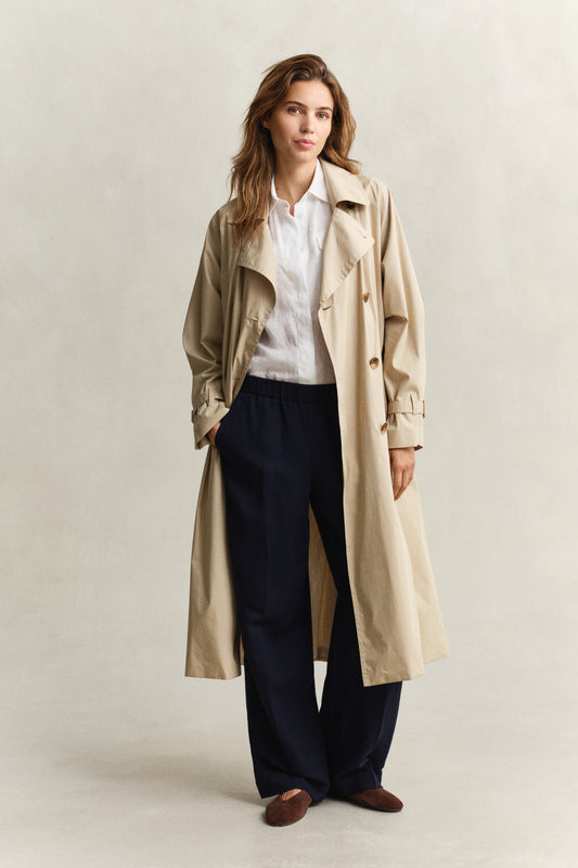 Spodnie damskie relaxed fit granatowe