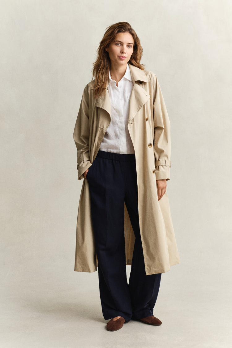 Spodnie damskie relaxed fit granatowe