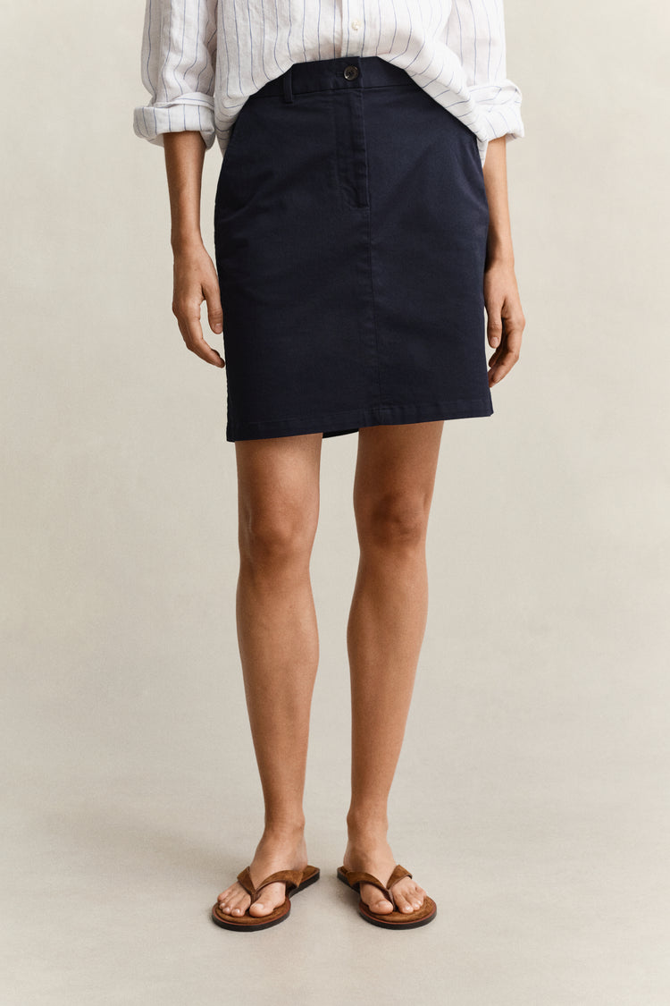 Spódnica damska regular fit granatowa