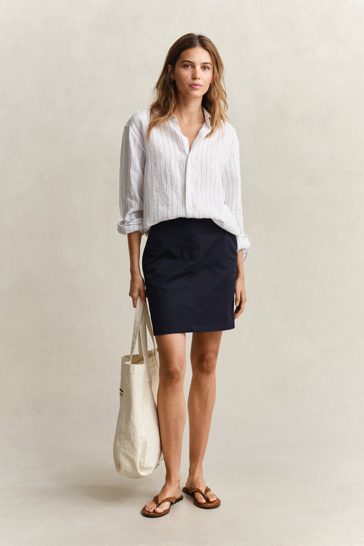 Spódnica damska regular fit granatowa