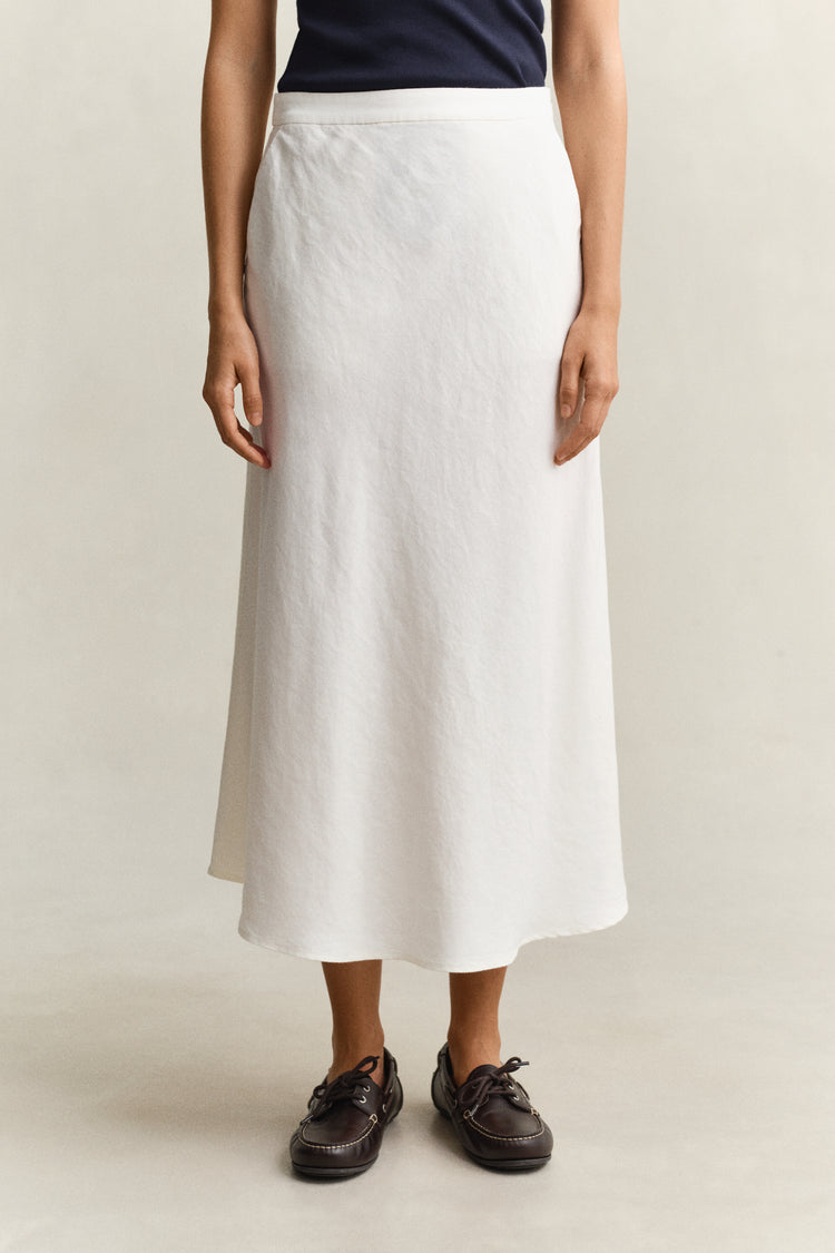 Spódnica damska relaxed fit biała
